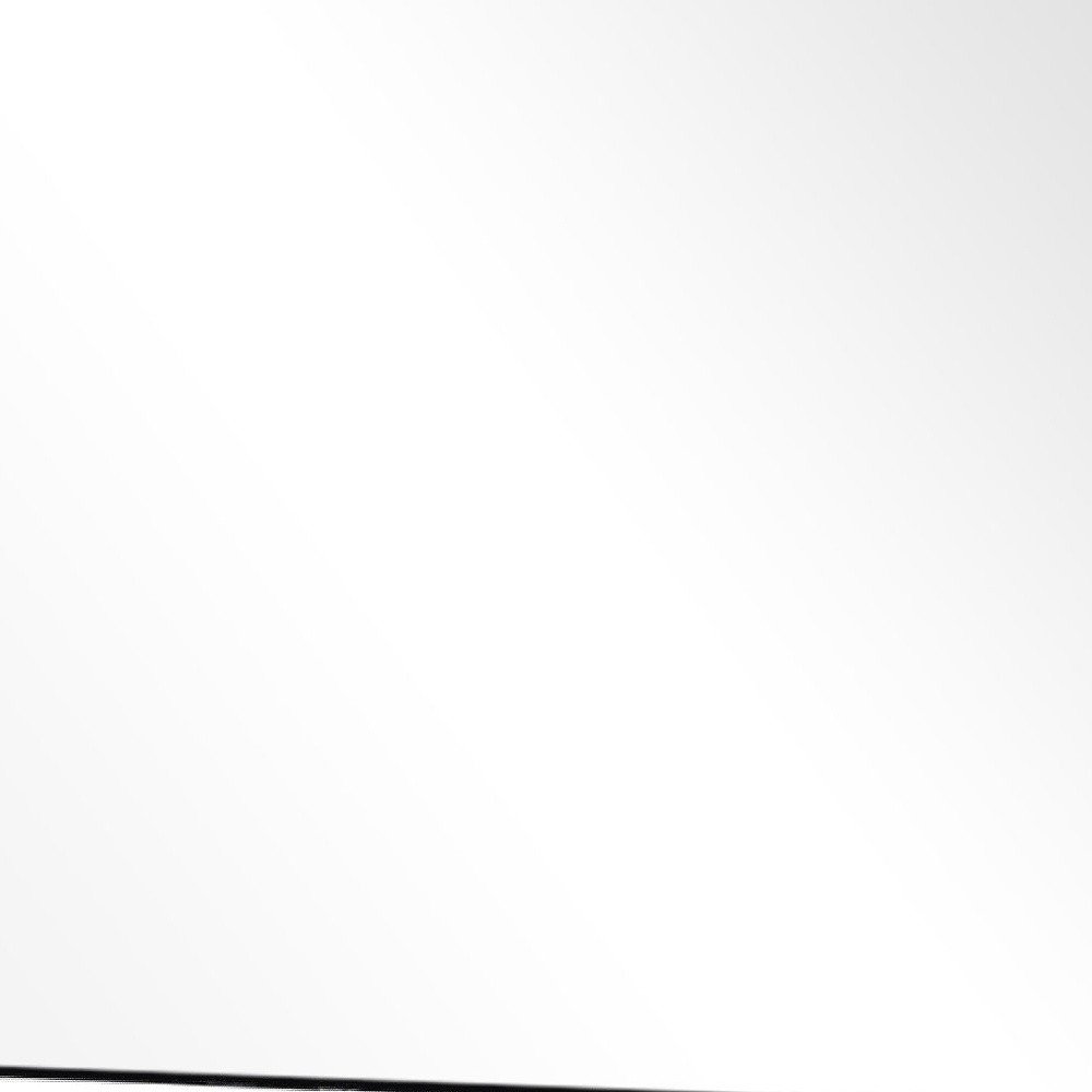 38" Black Plastic Framed Accent Mirror