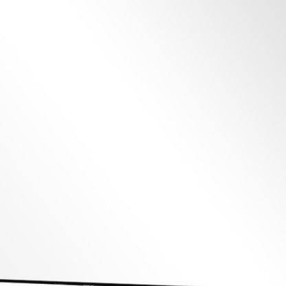 38" Black Plastic Framed Accent Mirror