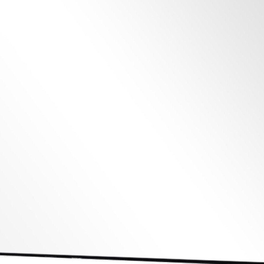 38" Black Plastic Framed Accent Mirror