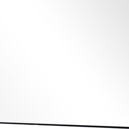 38" Black Plastic Framed Accent Mirror
