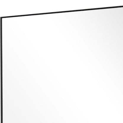 38" Black Plastic Framed Accent Mirror