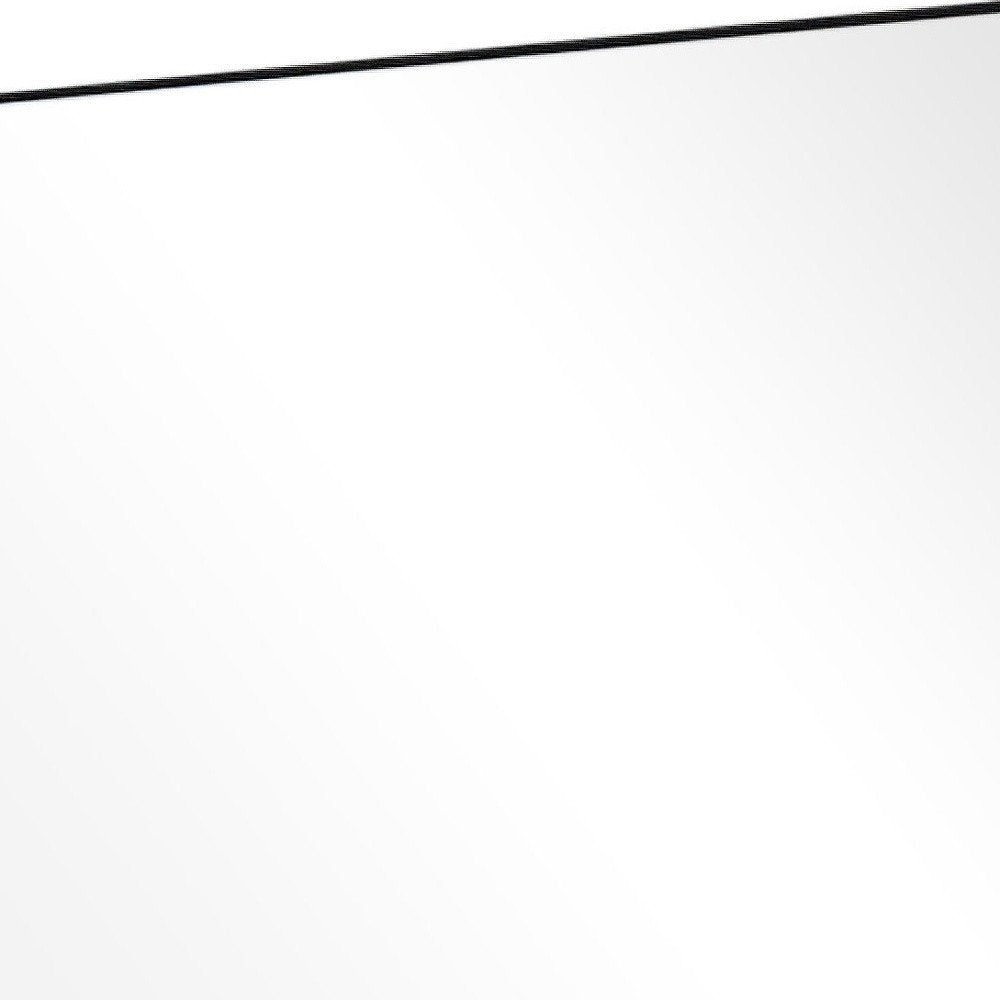38" Black Plastic Framed Accent Mirror