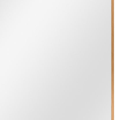 38" Black Metal Framed Accent Mirror