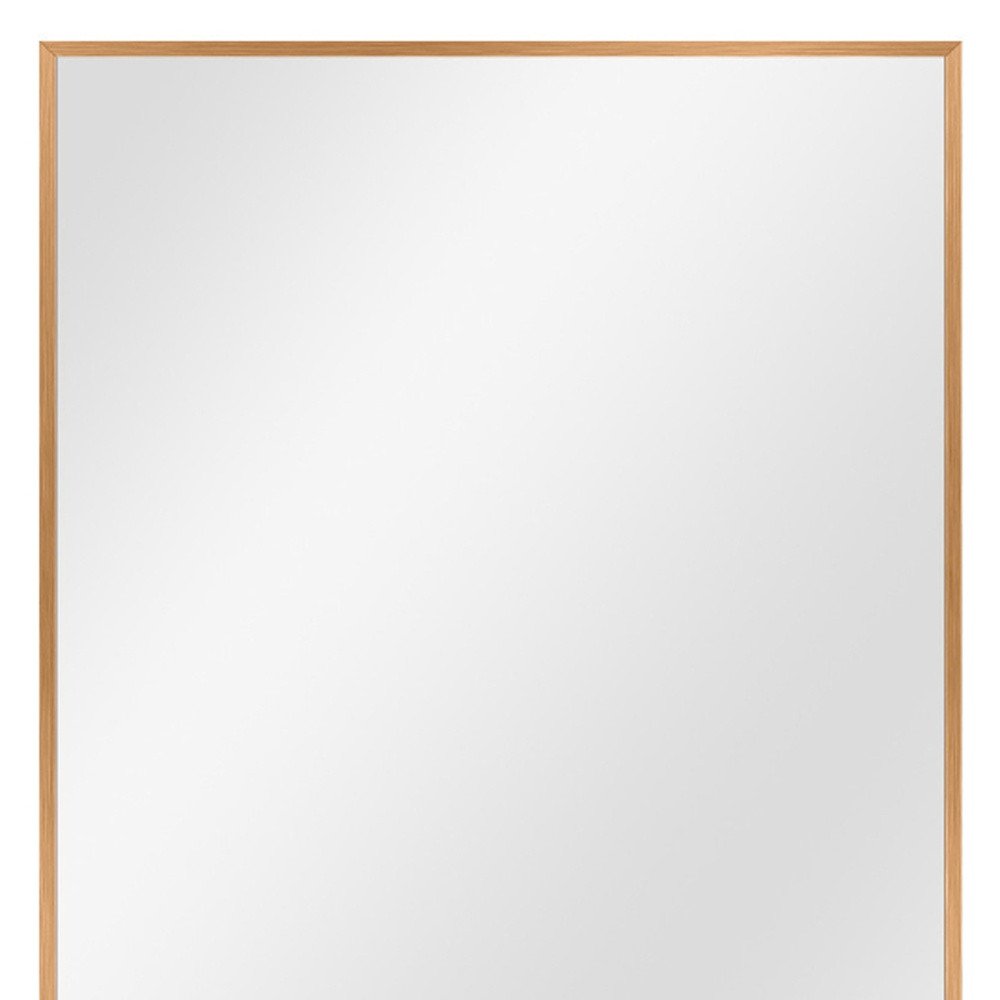 36" Black Metal Framed Accent Mirror