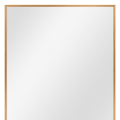 36" Black Metal Framed Accent Mirror