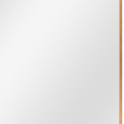 38" Black Metal Framed Accent Mirror