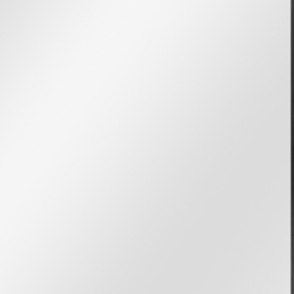 36" Black Metal Framed Accent Mirror