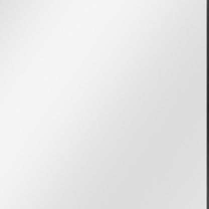 36" Black Metal Framed Accent Mirror