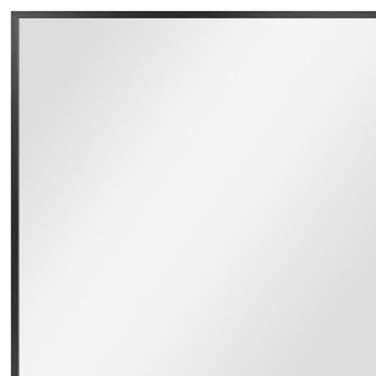 36" Black Metal Framed Accent Mirror