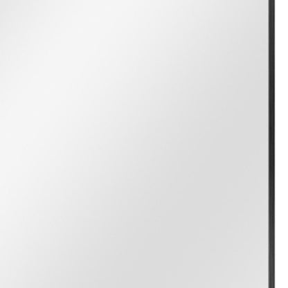 38" Black Metal Framed Accent Mirror