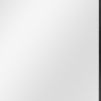 36" Black Metal Framed Accent Mirror