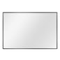 38" Black Metal Framed Accent Mirror