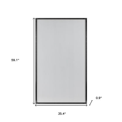 Jumbo Minimal Black Bathroom Vanity Mirror