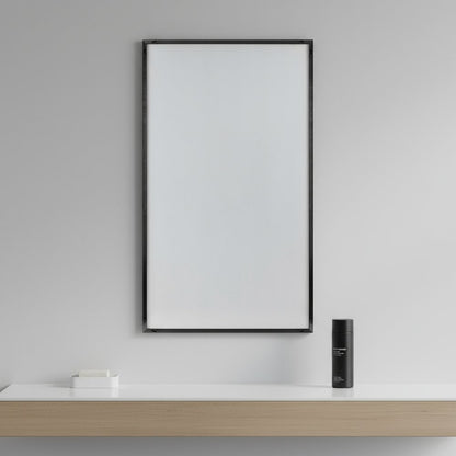 Jumbo Minimal Black Bathroom Vanity Mirror