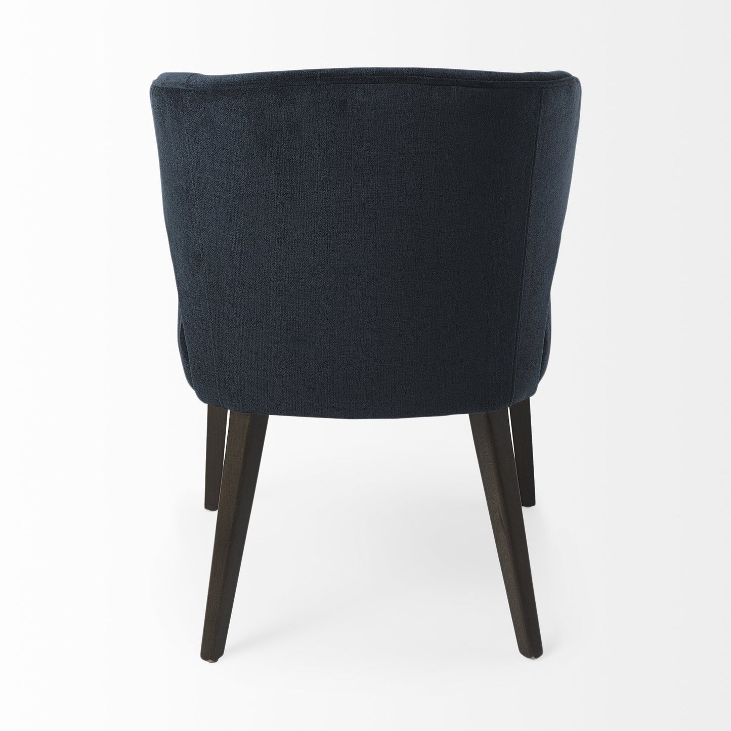 Navy Blue And Black Wingback Dining Side Chair