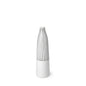 18" Black And White Abstract Cylinder Ceramic Table Vase