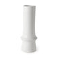 17" White Abstract Cylinder Ceramic Table Vase