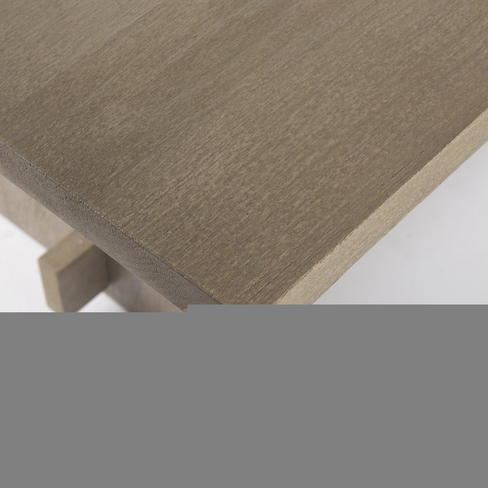 84" Taupe Dining Table
