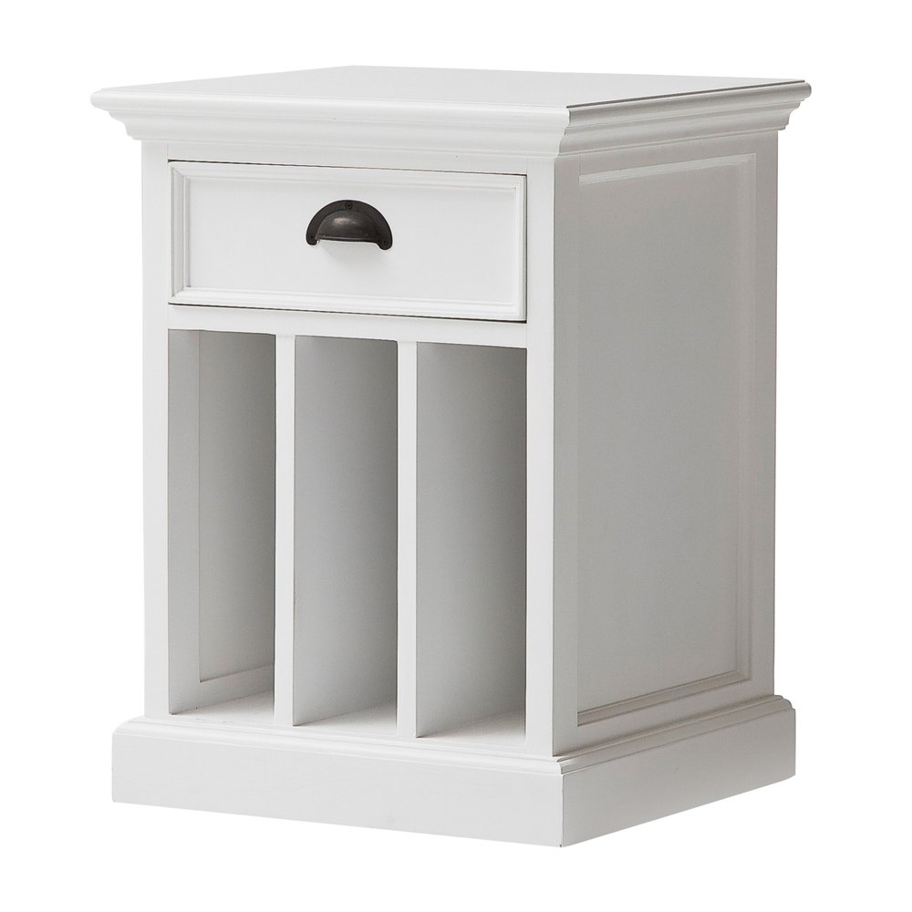 24" Solid Wood and Wood Nightstand