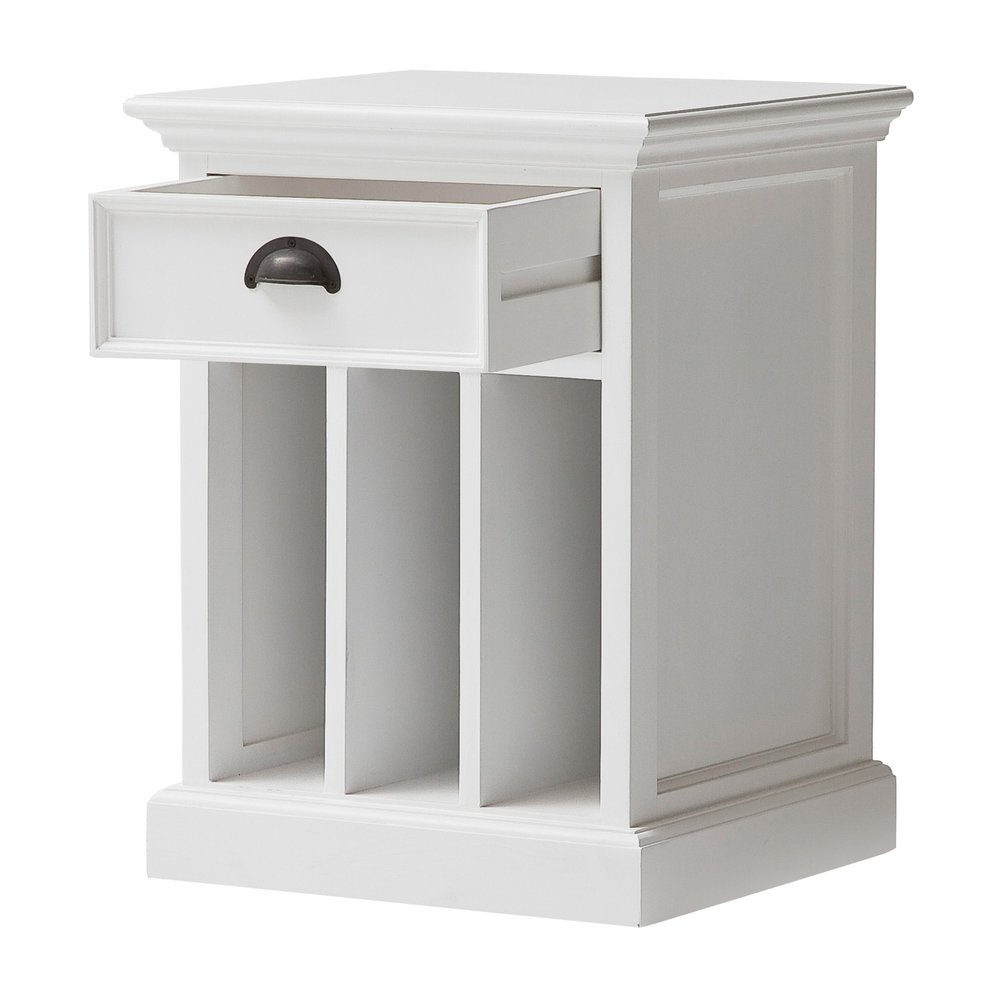 24" Solid Wood and Wood Nightstand