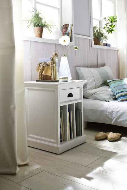24" Solid Wood and Wood Nightstand