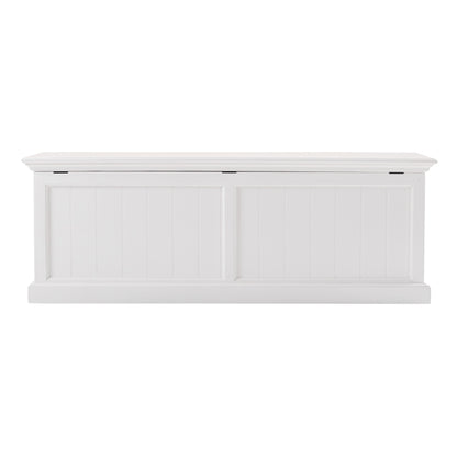 55" White Solid Wood Chest