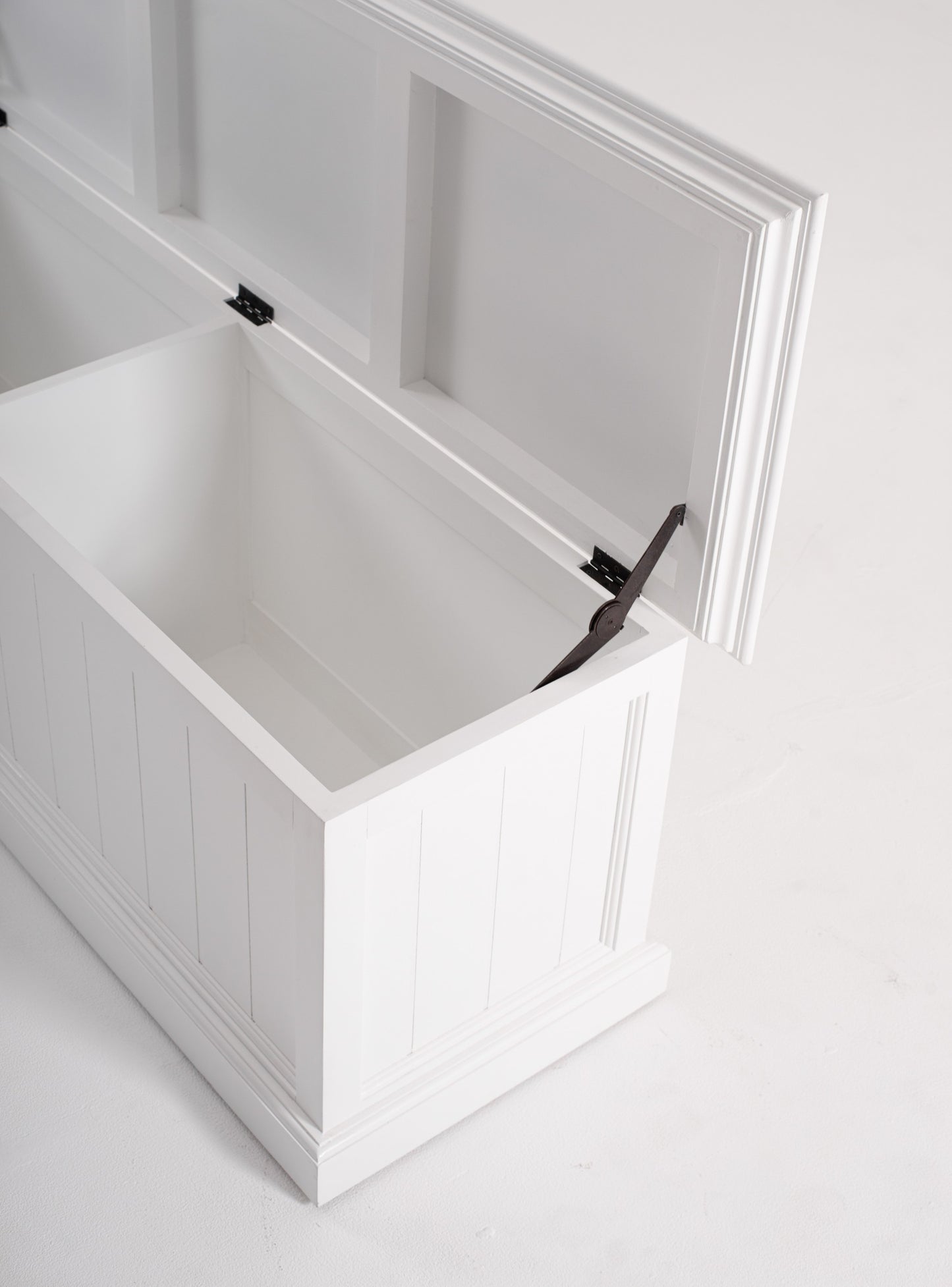 55" White Solid Wood Chest