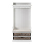Classic White Entryway Coat Rack and Bench with Baskets