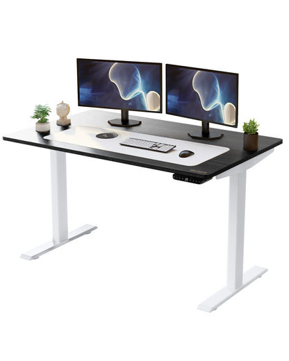 Premier 52" White Dual Motor Electric Office Adjustable Standing Desk