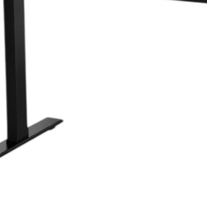 48" Adjustable Black Stainless Steel Computer Desk