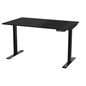 48" Adjustable Black Stainless Steel Computer Desk