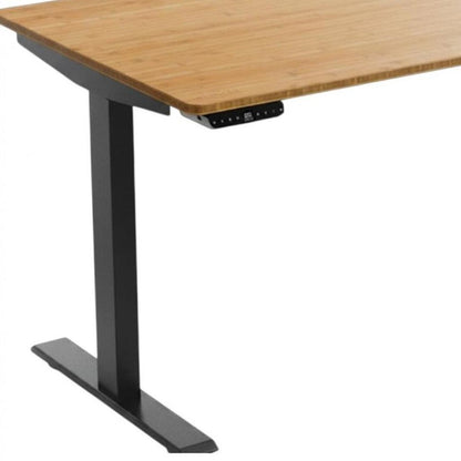 48" Adjustable Brown and Black Standing Desk