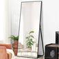 71" Black Metal Framed Standing Mirror