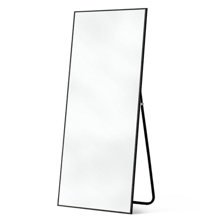 71" Black Metal Framed Standing Mirror