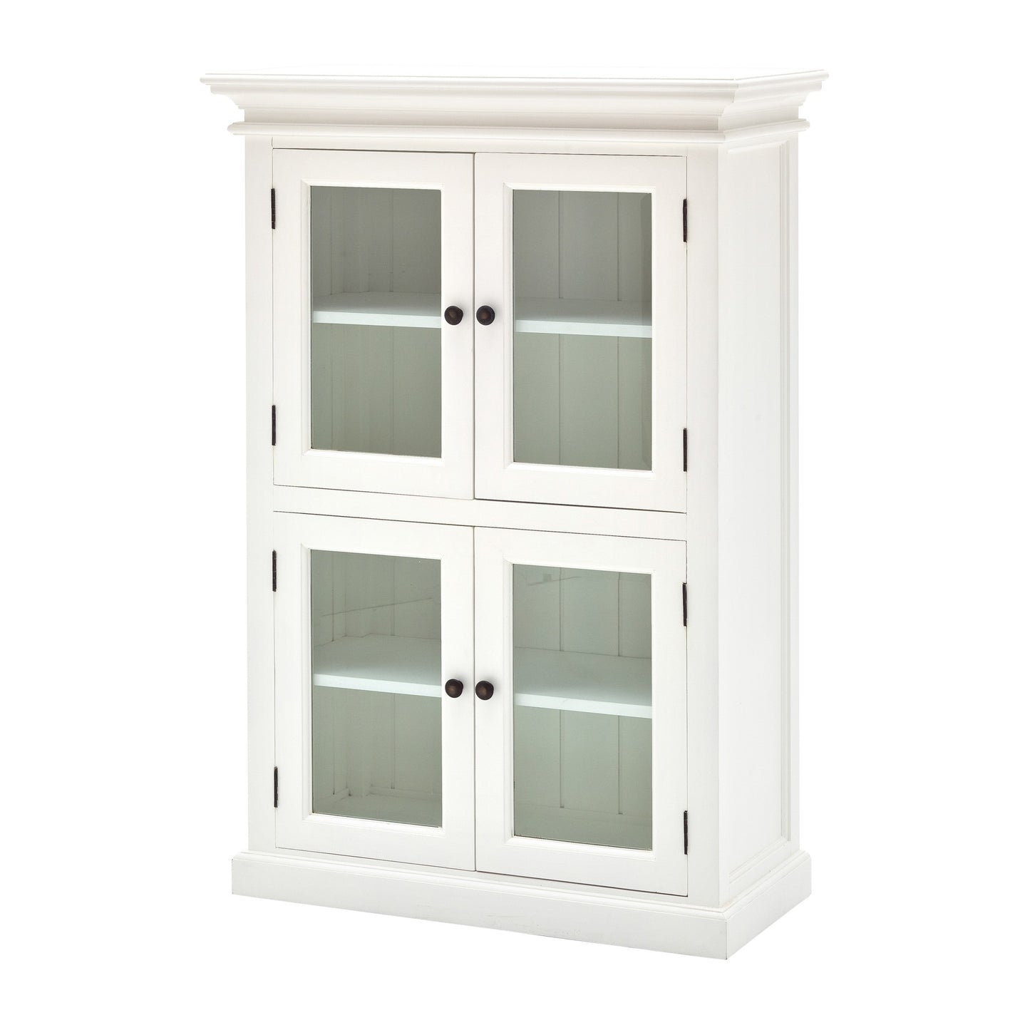 Classic White Two Level Storage Cabinet