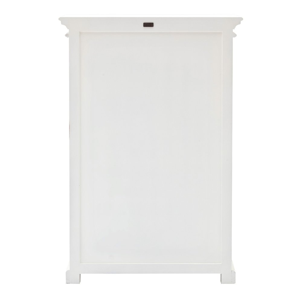Classic White Two Level Storage Cabinet