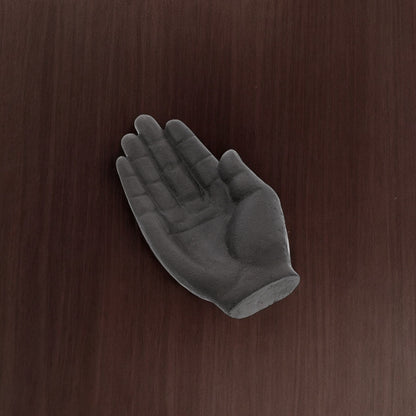 Black Cast Iron Hand Shaped Sculpture