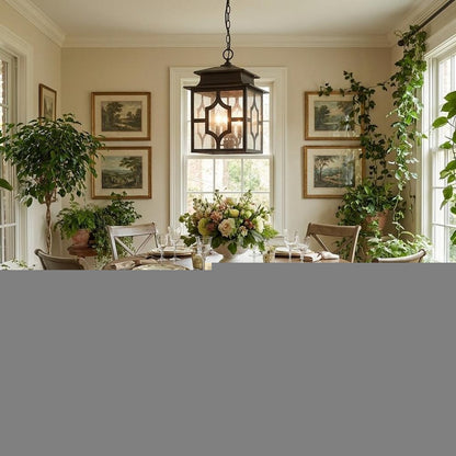 Calvert 4-Light Oil-Rubbed Bronze Hanging Lantern