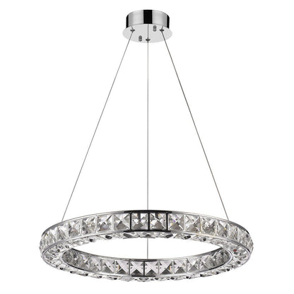 Silver Unique Statement Metal and Glass LED Dimmable Chandelier With Silver Shades