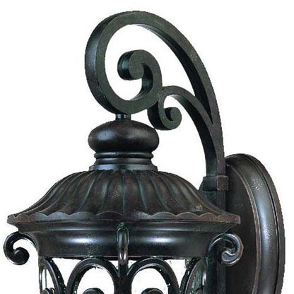 Naples 3-Light Marbelized Mahogany Wall Light