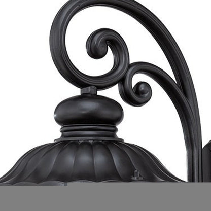 Laurens 3-Light Matte Black Wall Light