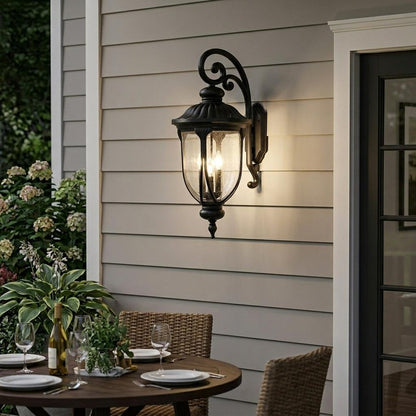 Laurens 3-Light Matte Black Wall Light