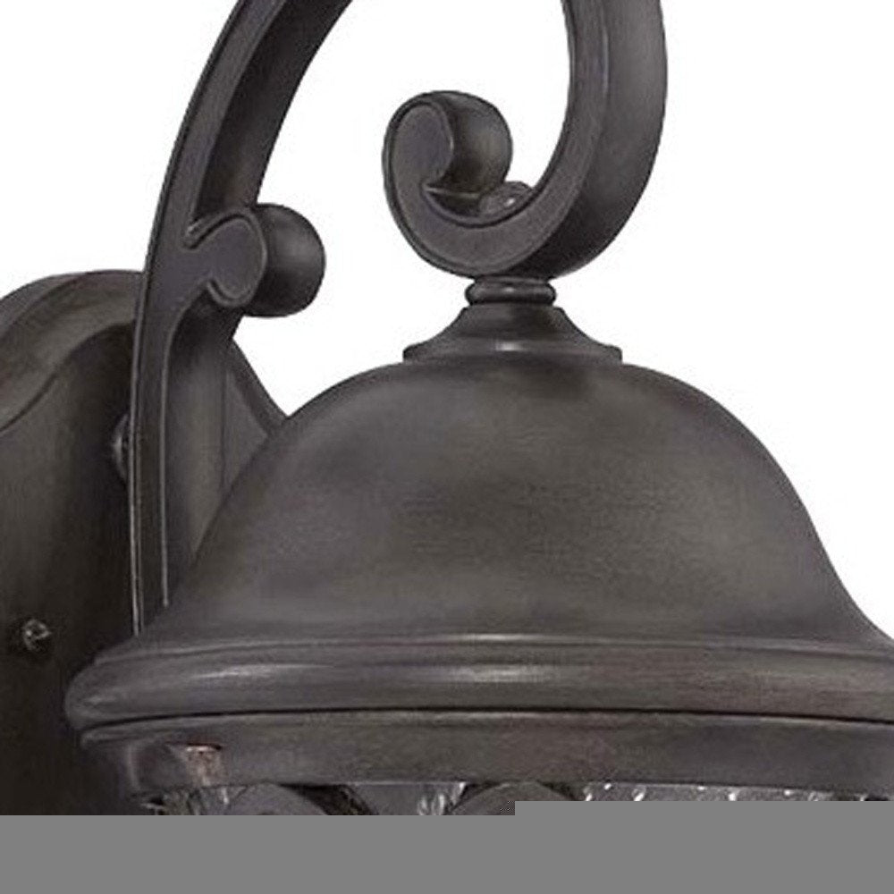 XL Matte Black Tapered Goblet Wall Light