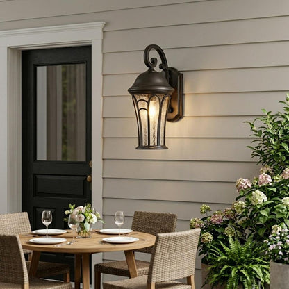 XL Matte Black Tapered Goblet Wall Light
