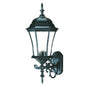 Matte Black Ornamental Carousel Lantern Wall Light