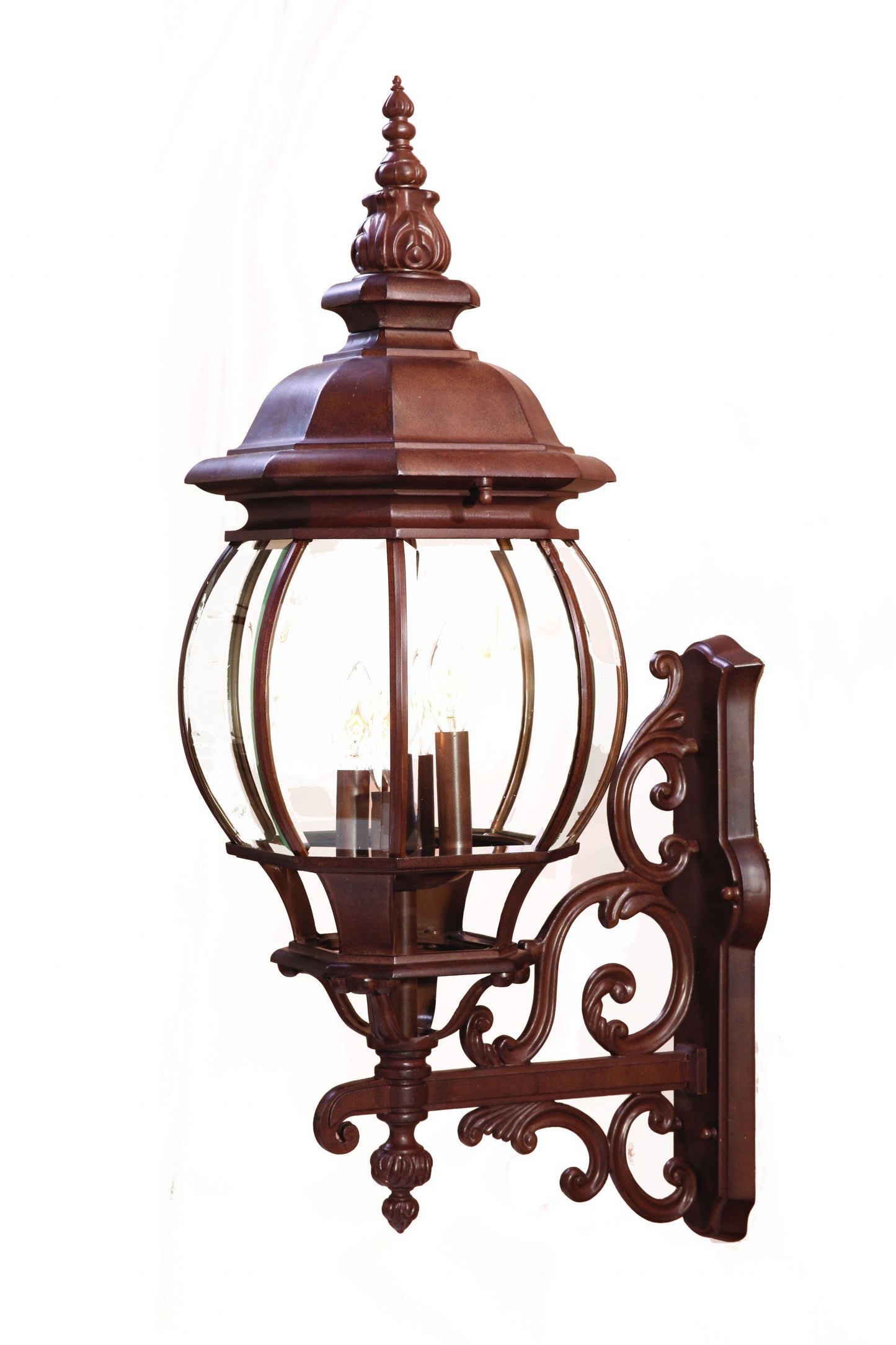 Chateau 4-Light Burled Walnut Wall Light