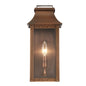 Manchester 1-Light Copper Patina Pocket Wall Light