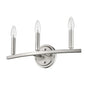 7" Silver Metal Vanity Flush Mounted Sconce