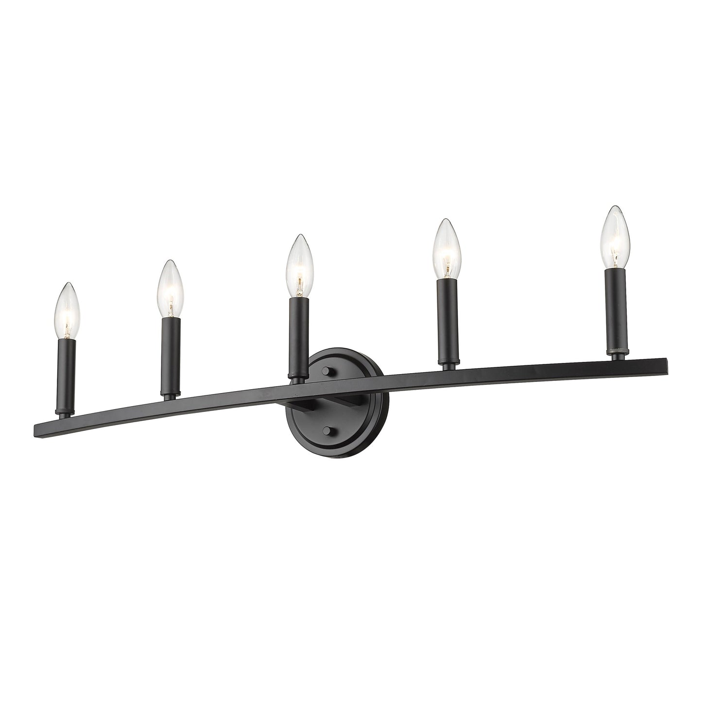 Sawyer 5-Light Matte Black Vanity