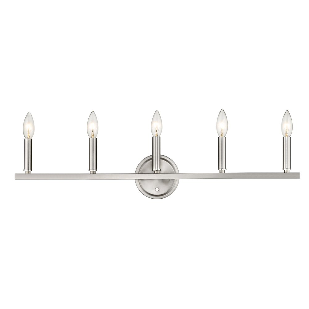 7" Silver Metal Vanity Flush Mounted Sconce